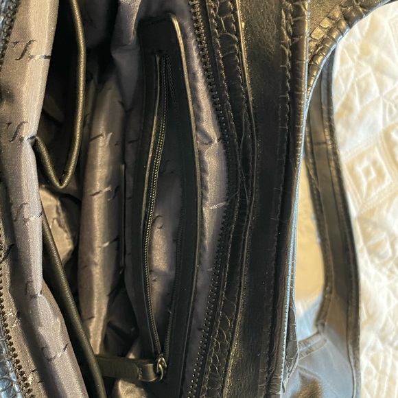 Simply Vera Wang Sleek Black Hobo Bag - Picture 8 of 16